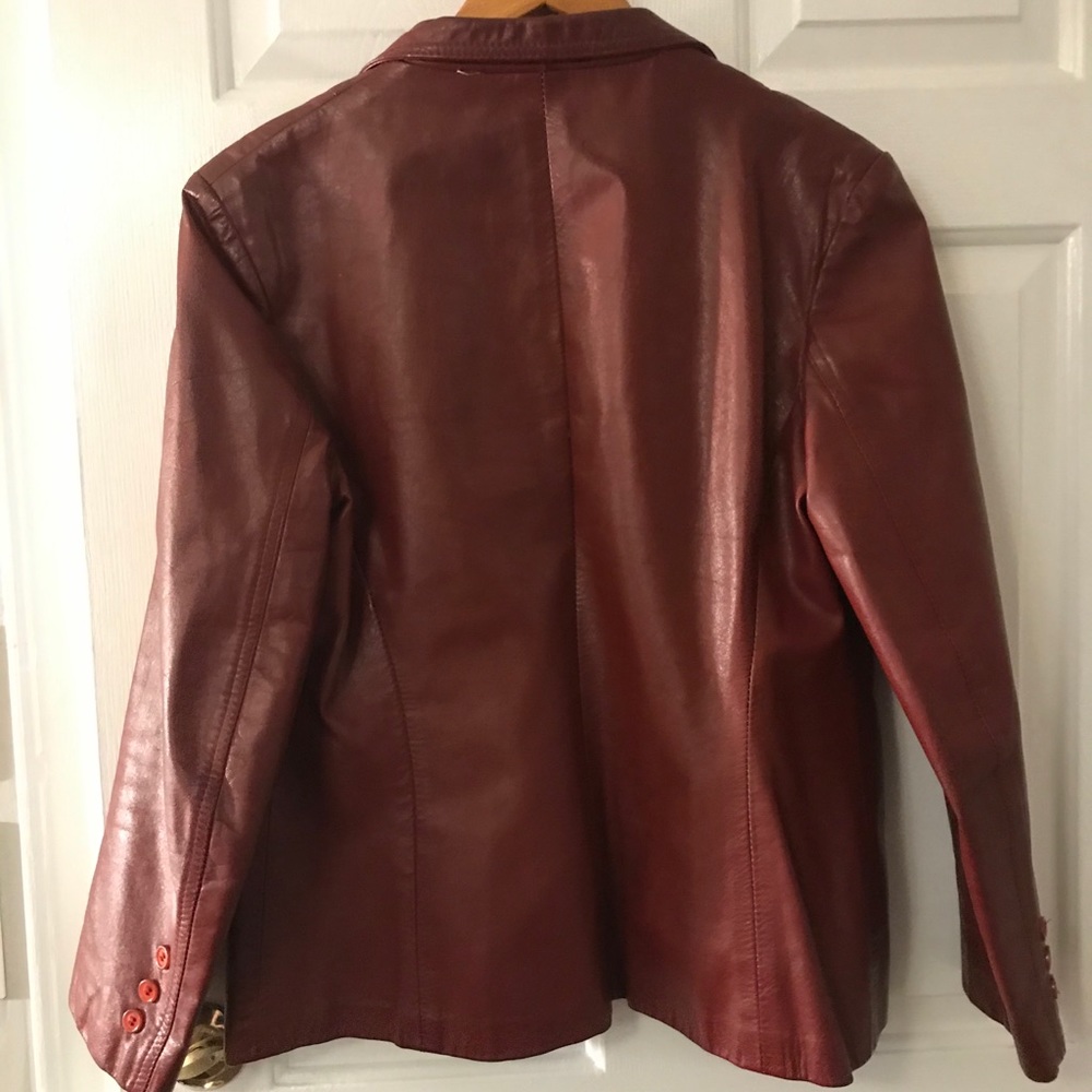 Red Leather Jacket - Picture 4 of 4
